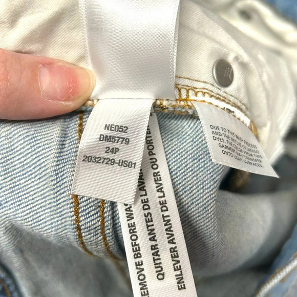 Madewell The‎ Petite Perfect Vintage Straight Jean Danby Wash: Knee-Rip Edition - Picture 11 of 11